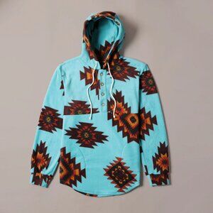 MADE IN CANADA MUTTONHEAD Camping Hoodie - South Western Polar Fleece - Nevada
